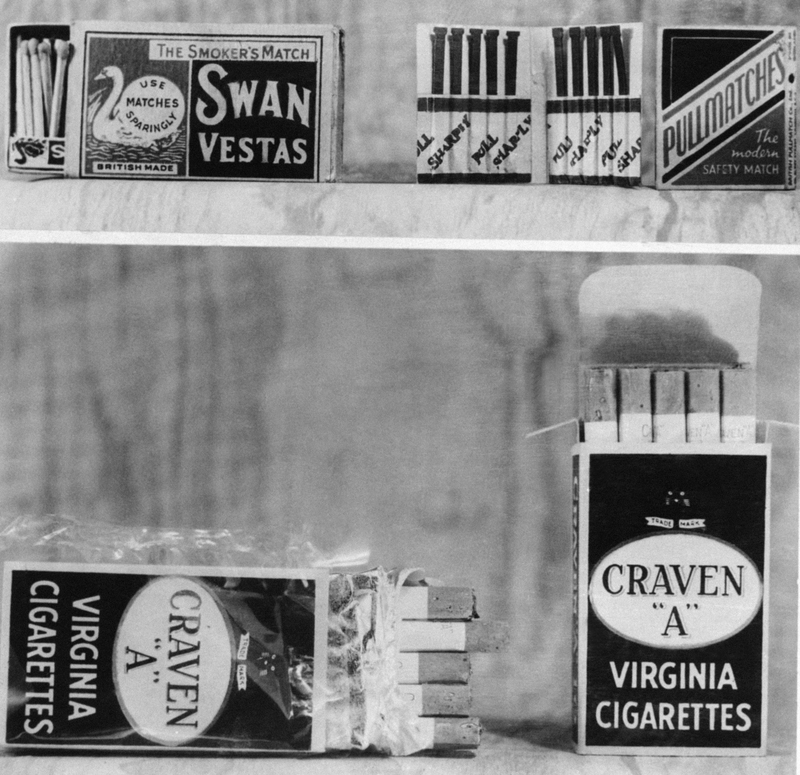 Paquetes de cigarros a mitad del siglo XX. AP Images